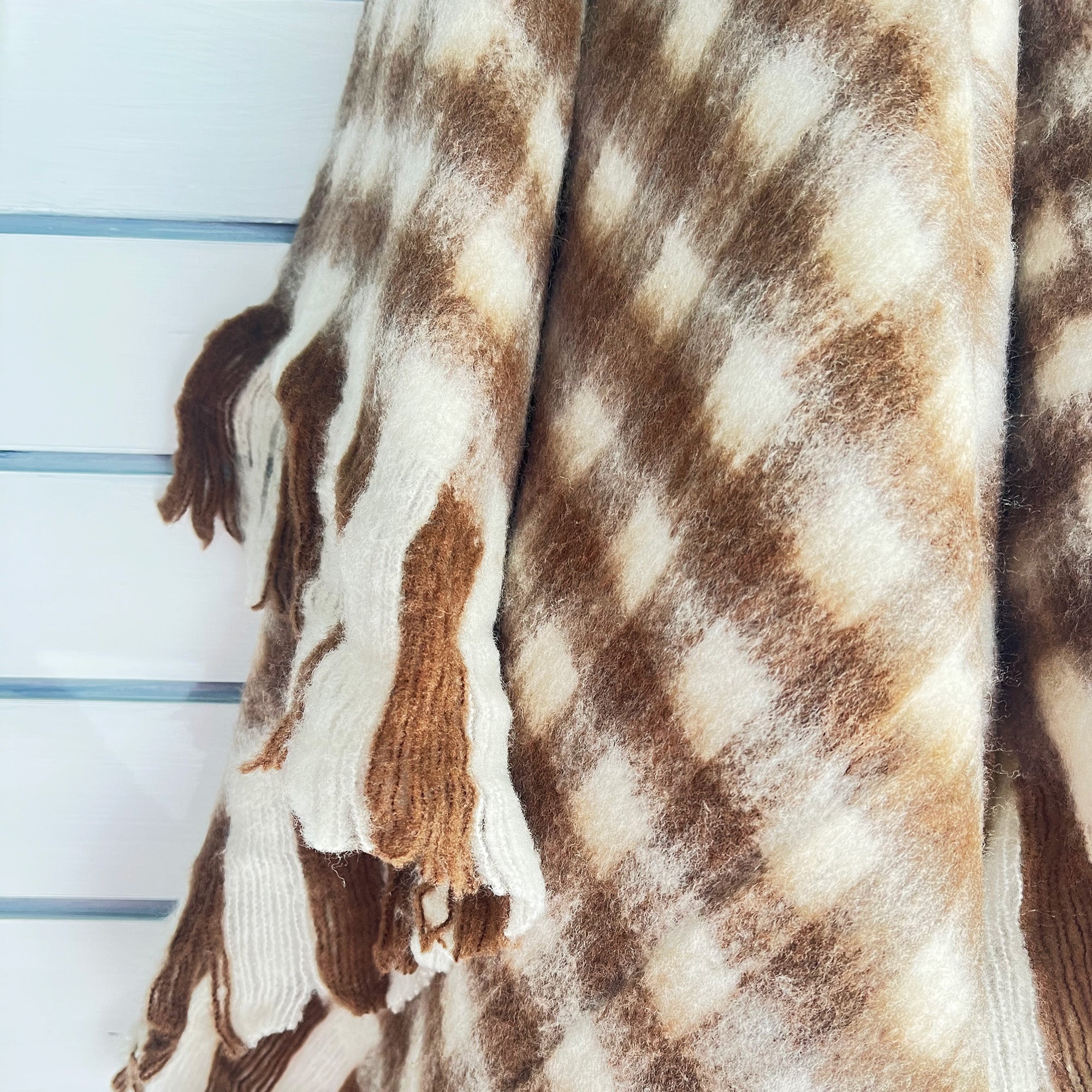 BLISS WOOL MOHAIR BLEND CINNAMON/WINTER WHITE