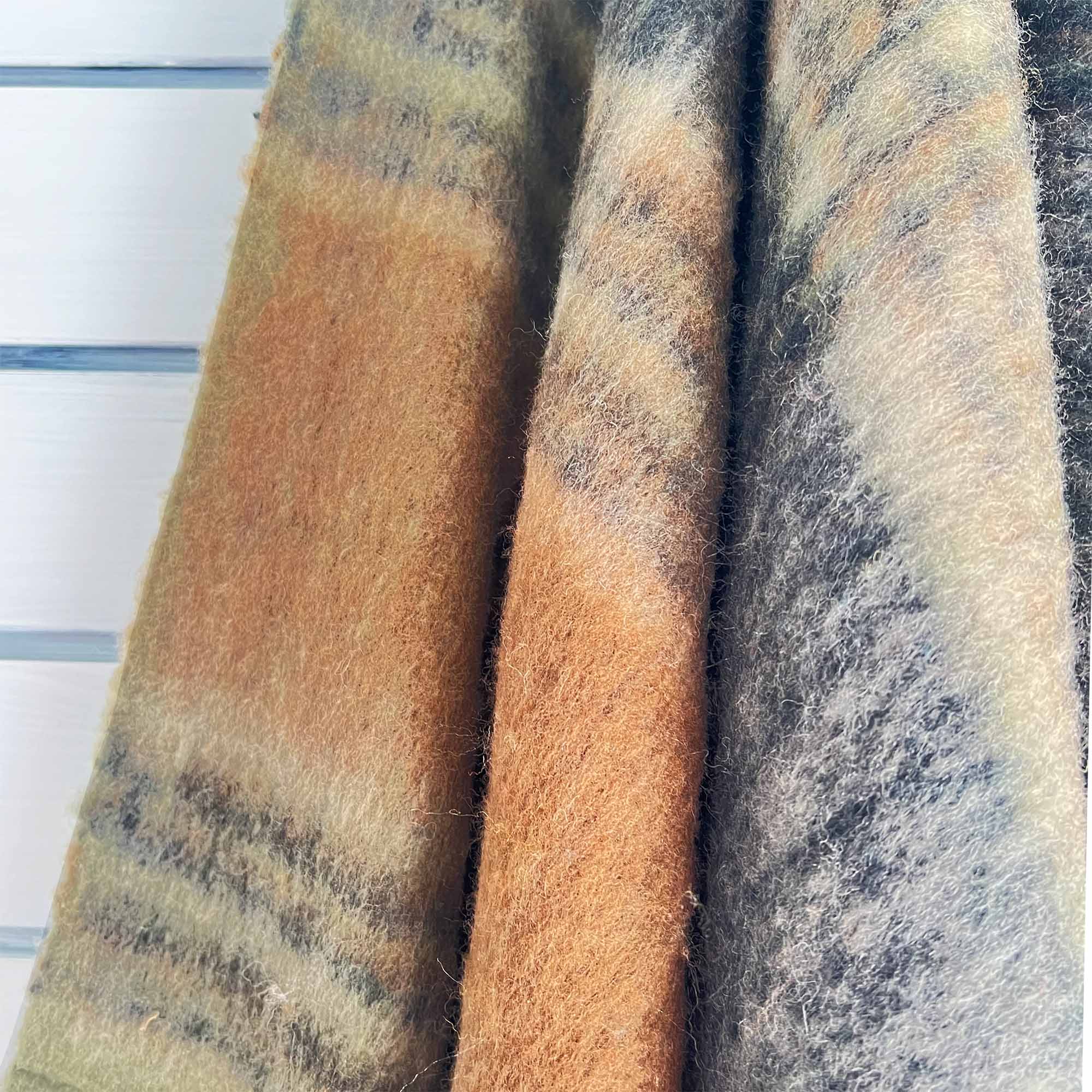 BLISS WOOL MOHAIR BLEND MULTI  OLIVE/INK/WALNUT/TAUPE