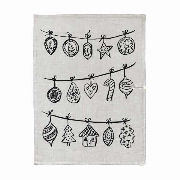 FESTIVE TRIM TEA TOWEL
