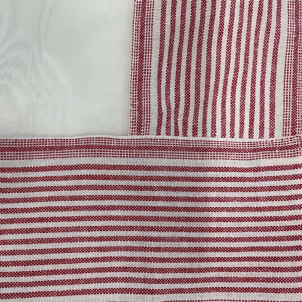 FOOD COVER WHITE/RED REC