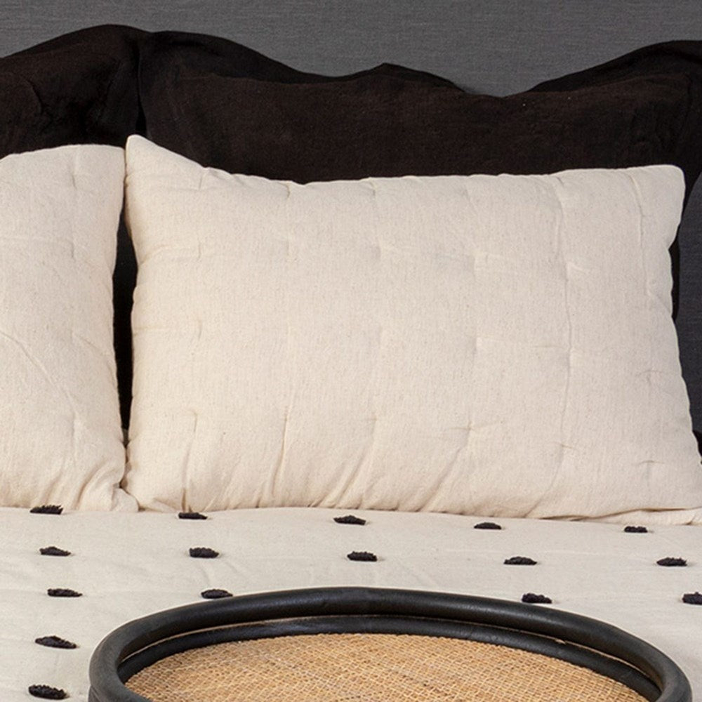 ASTRID STANDARD PILLOWSHAM - NATURAL STITCHING EACH 50 X 70CM