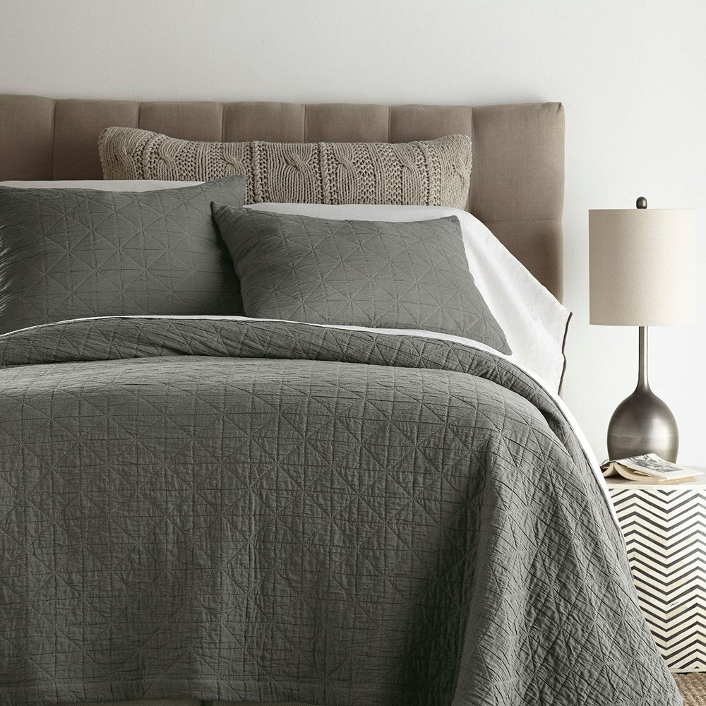 INDIANA QUILT CHARCOAL - SUPER KING