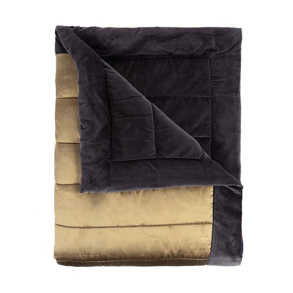ALEXANDRA QUILT CHARCOAL - QUEEN