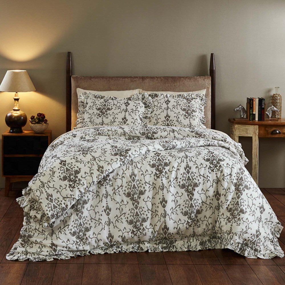 ALAIA DUVET COVER GREY - KING