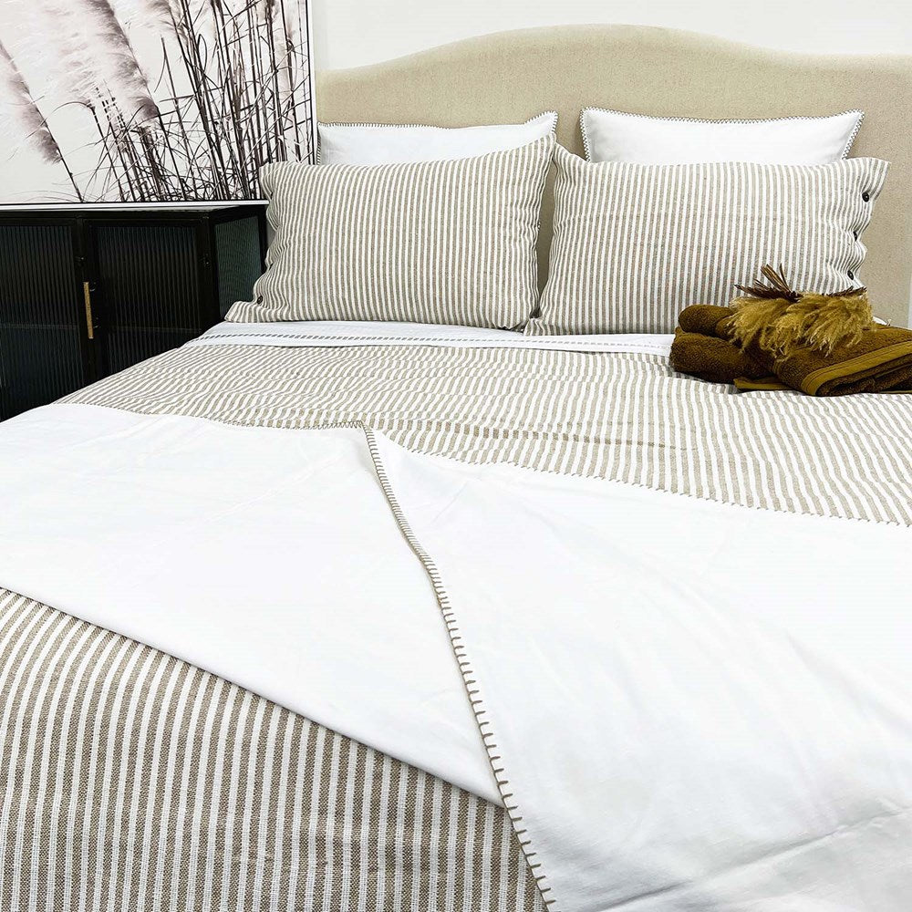 BRAYDEN DUVET COVER NATURAL - KING