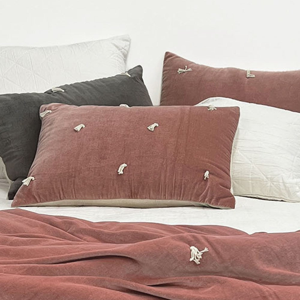 OAKURA PILLOWSHAM BLUSH EACH 50 X 70CM
