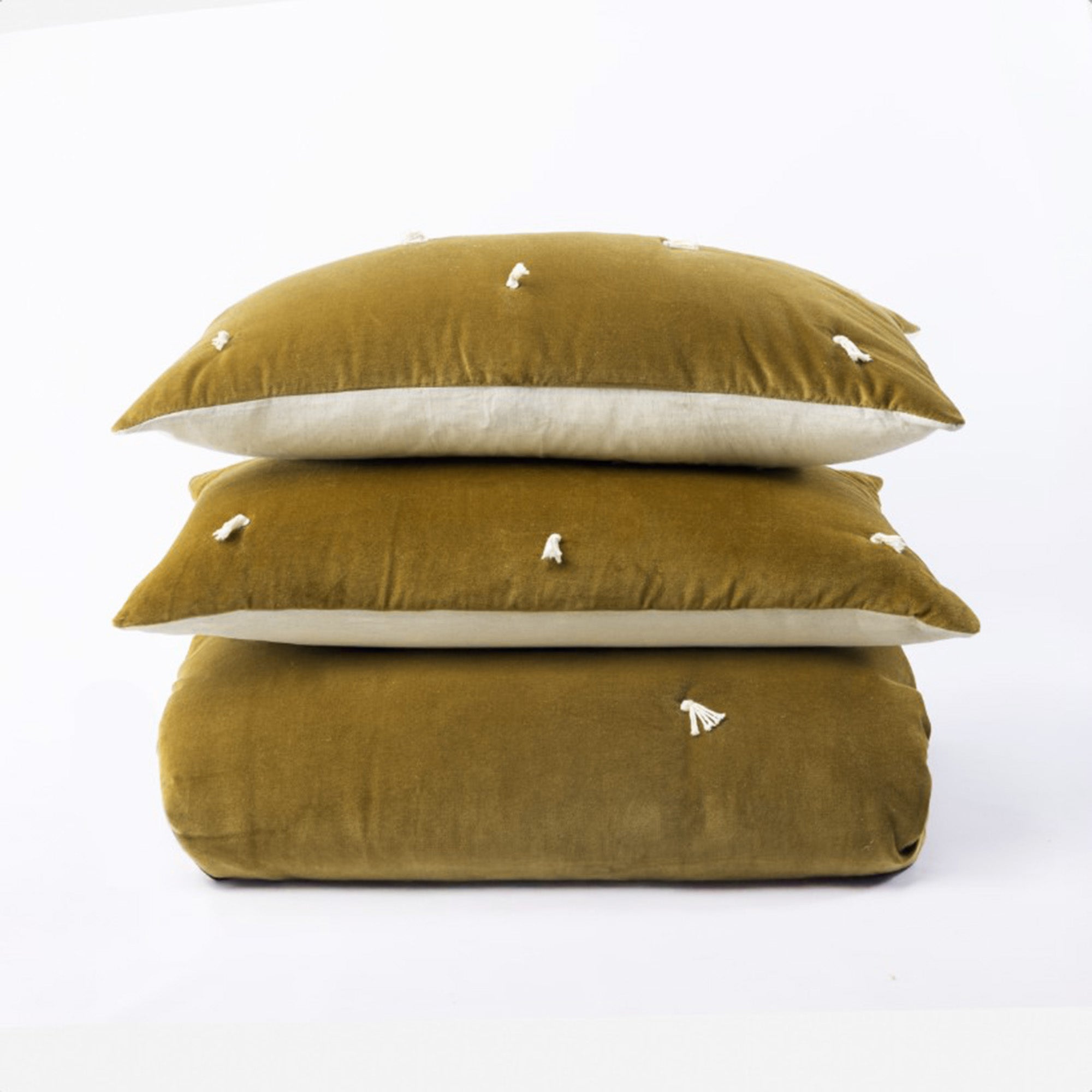 OAKURA QUILT SUPER KING OCHRE