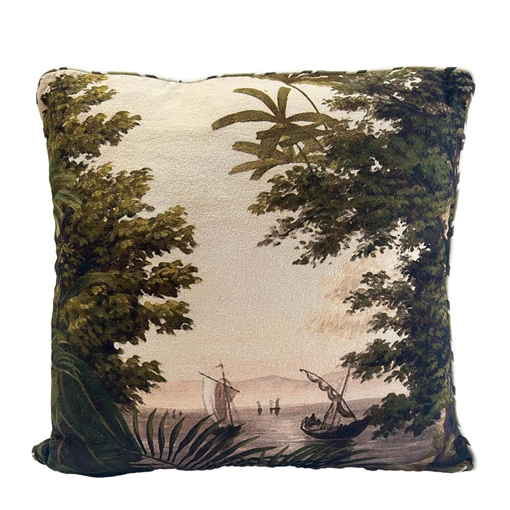 VILLA COTTON MOSS CUSHION 40x40CM