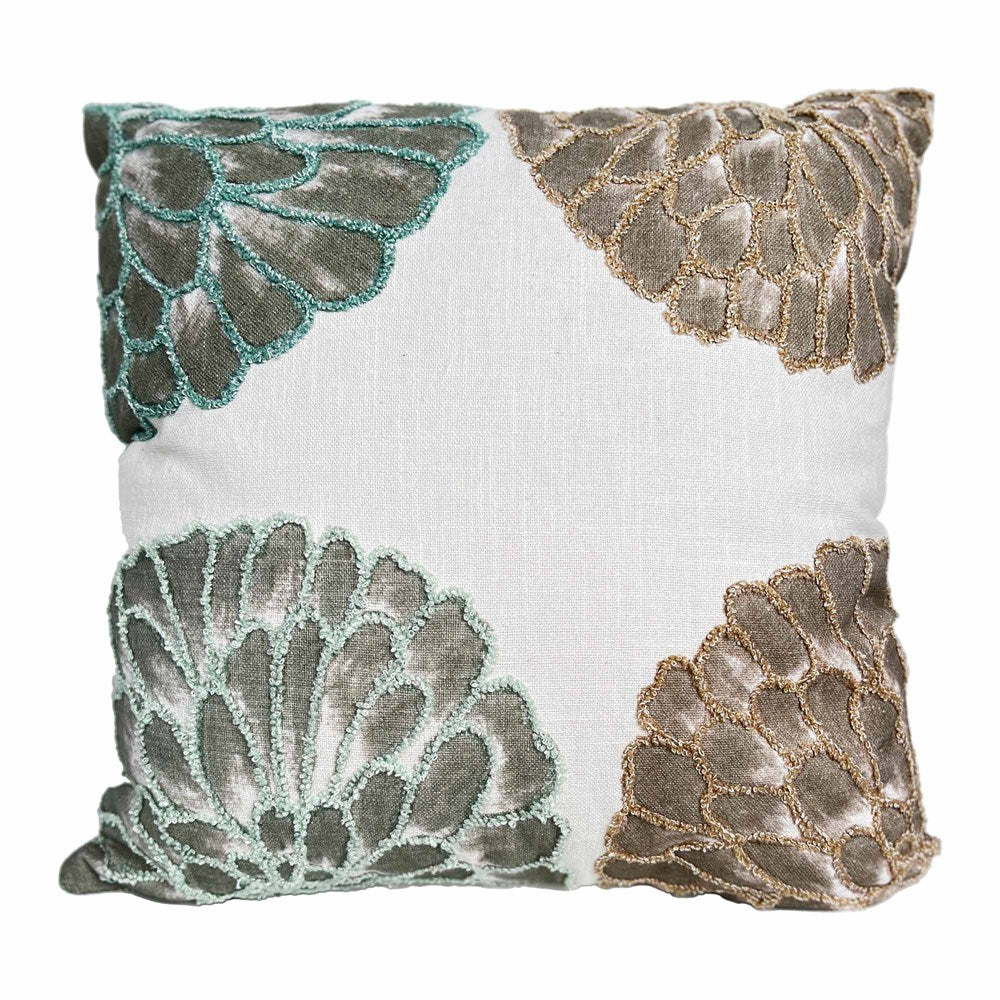 WILLA ABSTRACT FLORAL CUSHION 45X45CM
