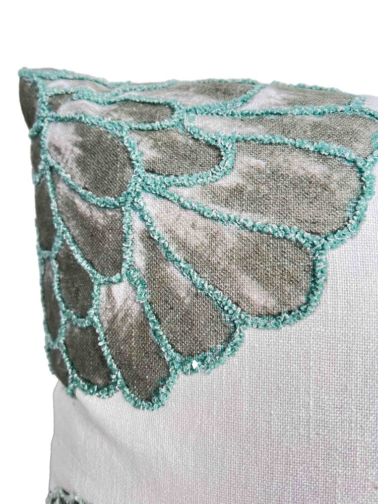 WILLA ABSTRACT FLORAL CUSHION 45X45CM