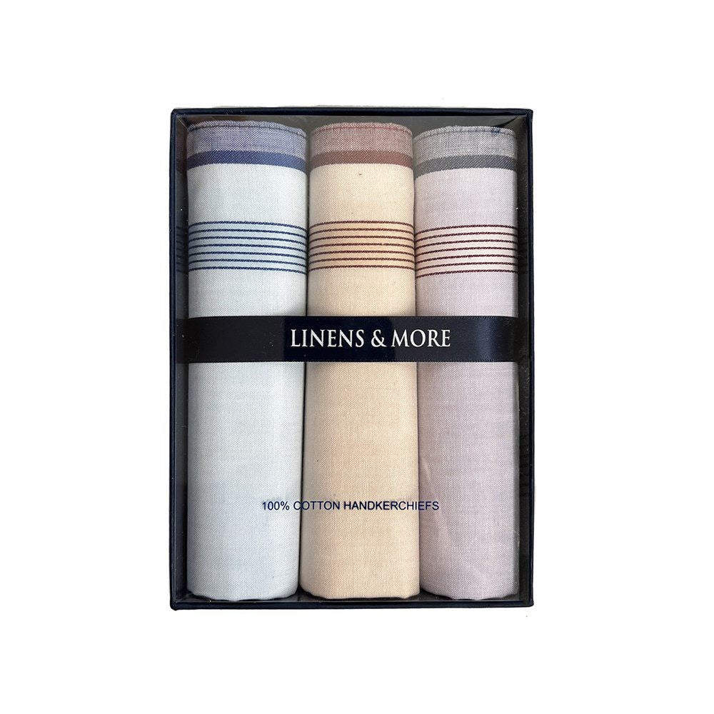 TONAL STRIPED HANDKERCHIEFS