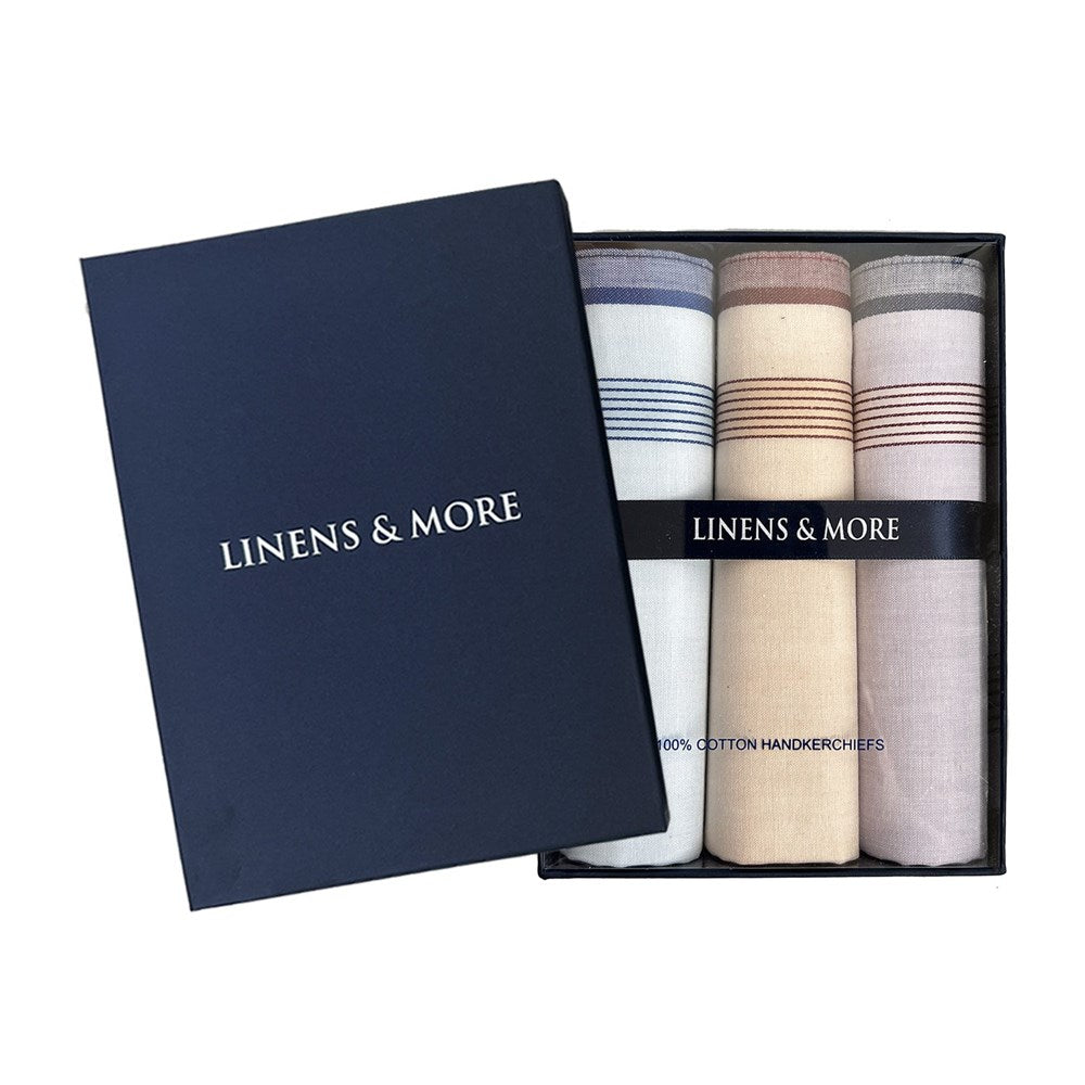 TONAL STRIPED HANDKERCHIEFS