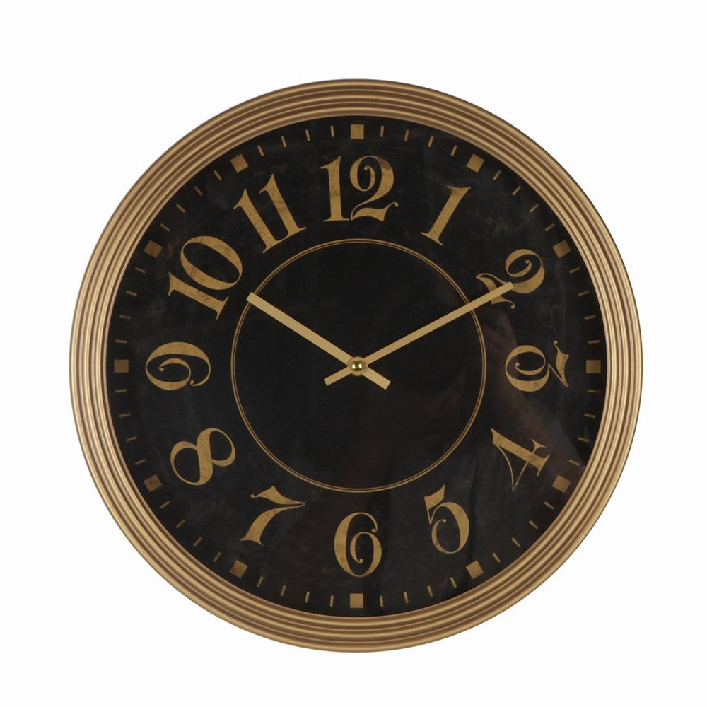 MINA CLOCK BRONZE FRAME 38.5X38.5X6.5CM