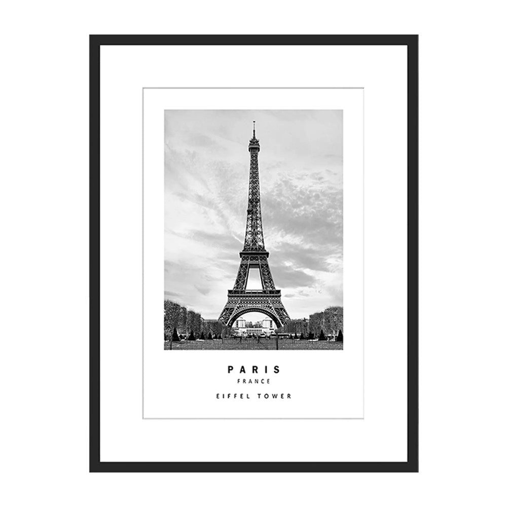 PARIS NEW YORK LONDON FRAMED PRINT WALL ART 30X40CM SET OF 3