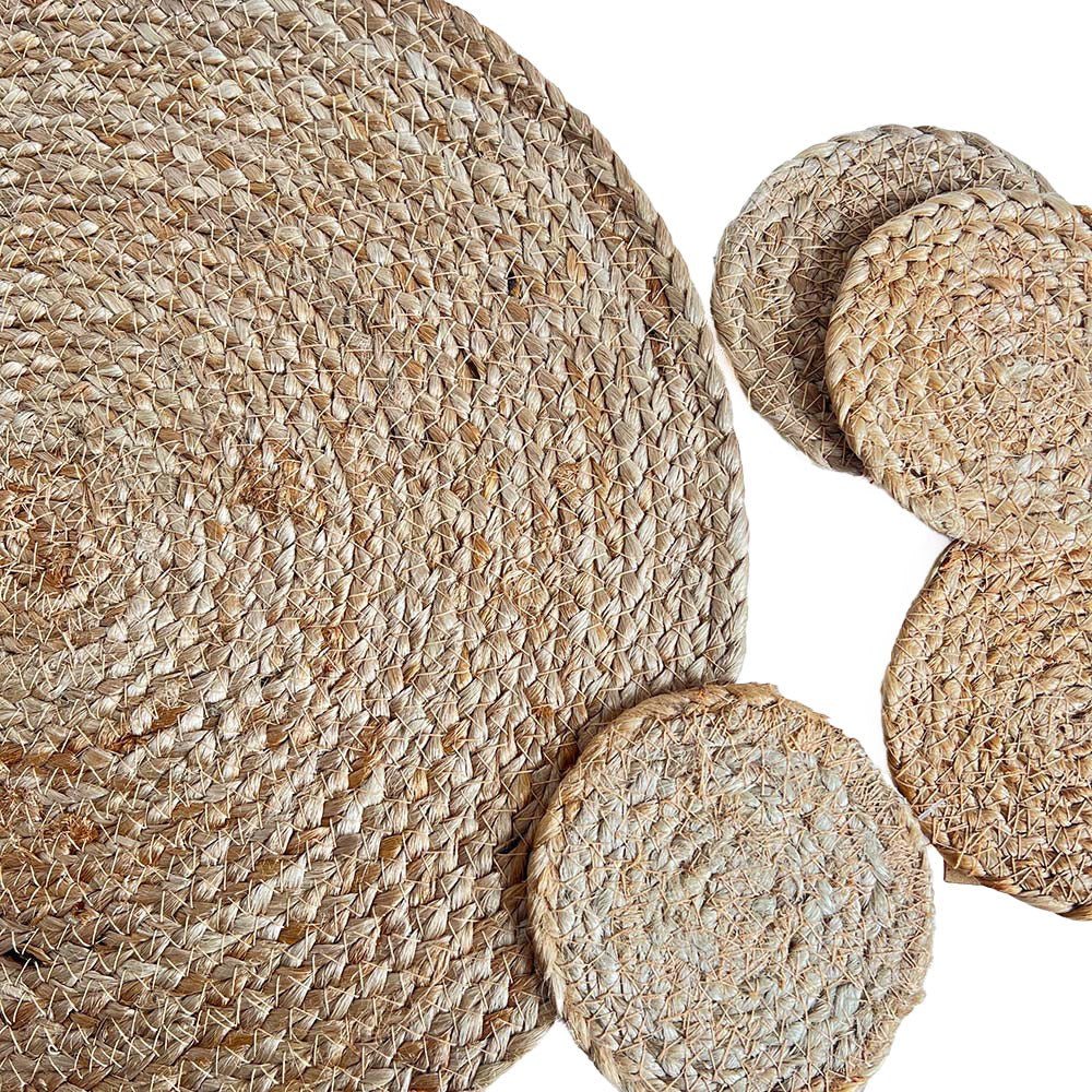 SEAGRASS / JUTE ROUND PLACEMAT NATURAL