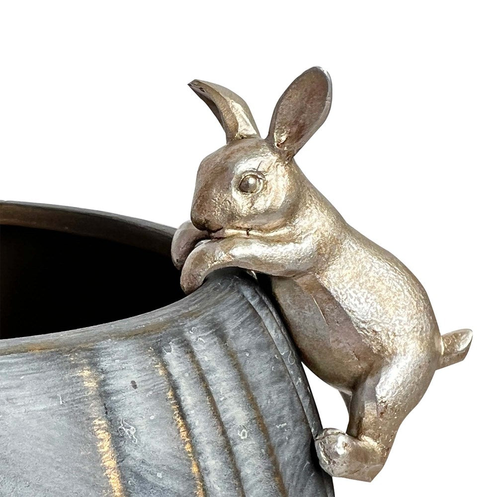 RABBIT HANGING RIM IV - PEWTER
