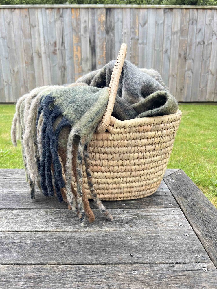 KANS GRASS OVAL SHOPPING BASKET NATURAL