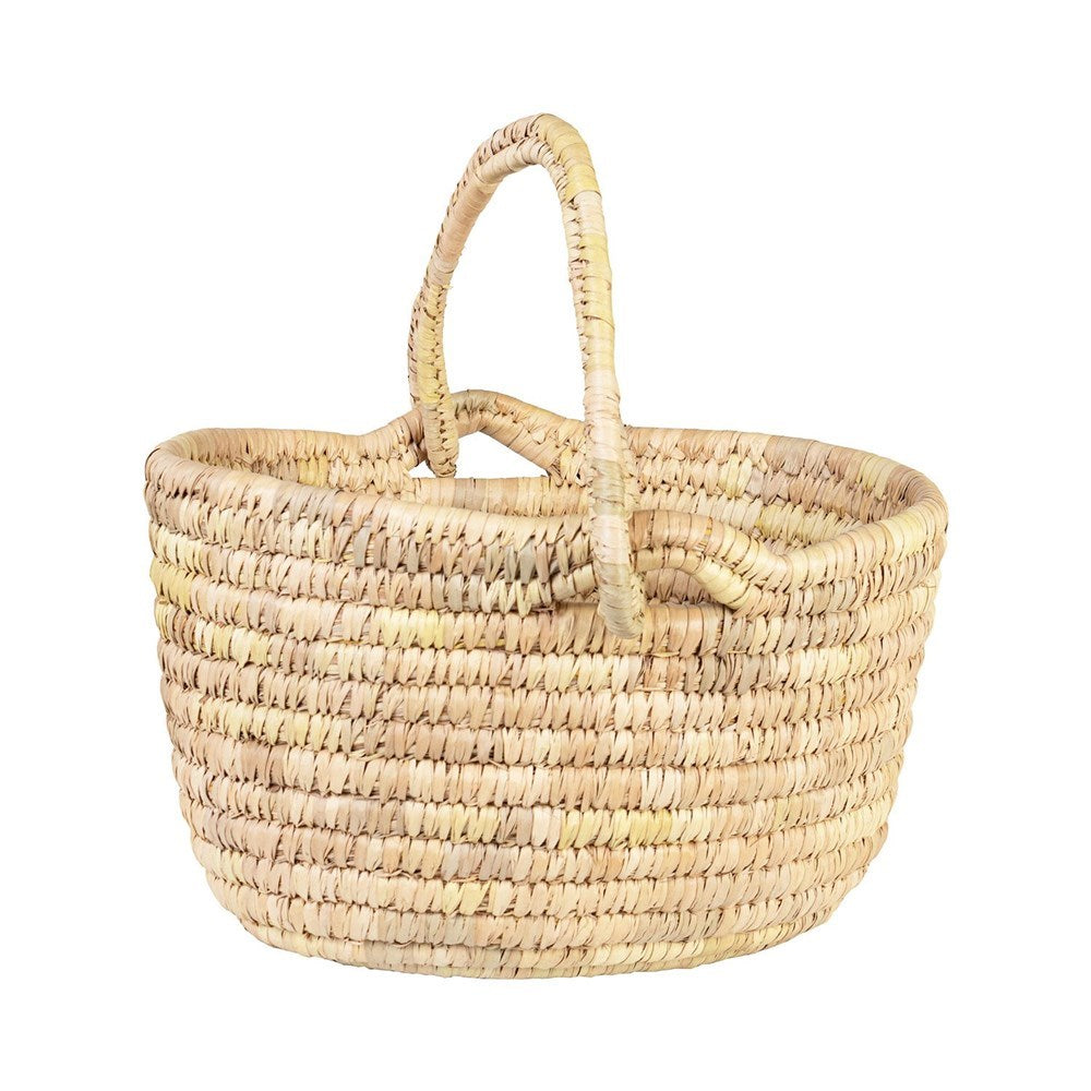 KANS GRASS OVAL SHOPPING BASKET NATURAL
