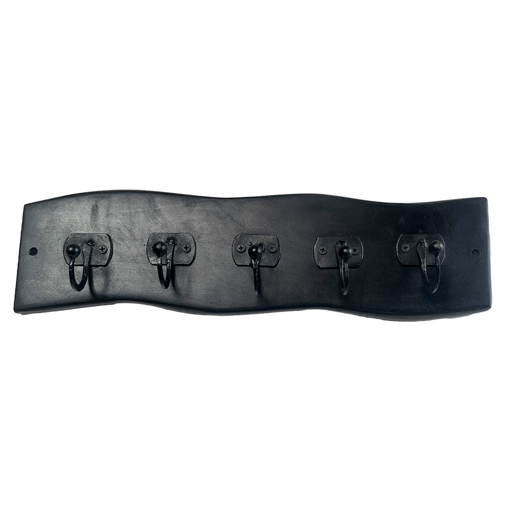 IRON & MANGO WOOD 5 HOOK HANGER 45x13x1CM