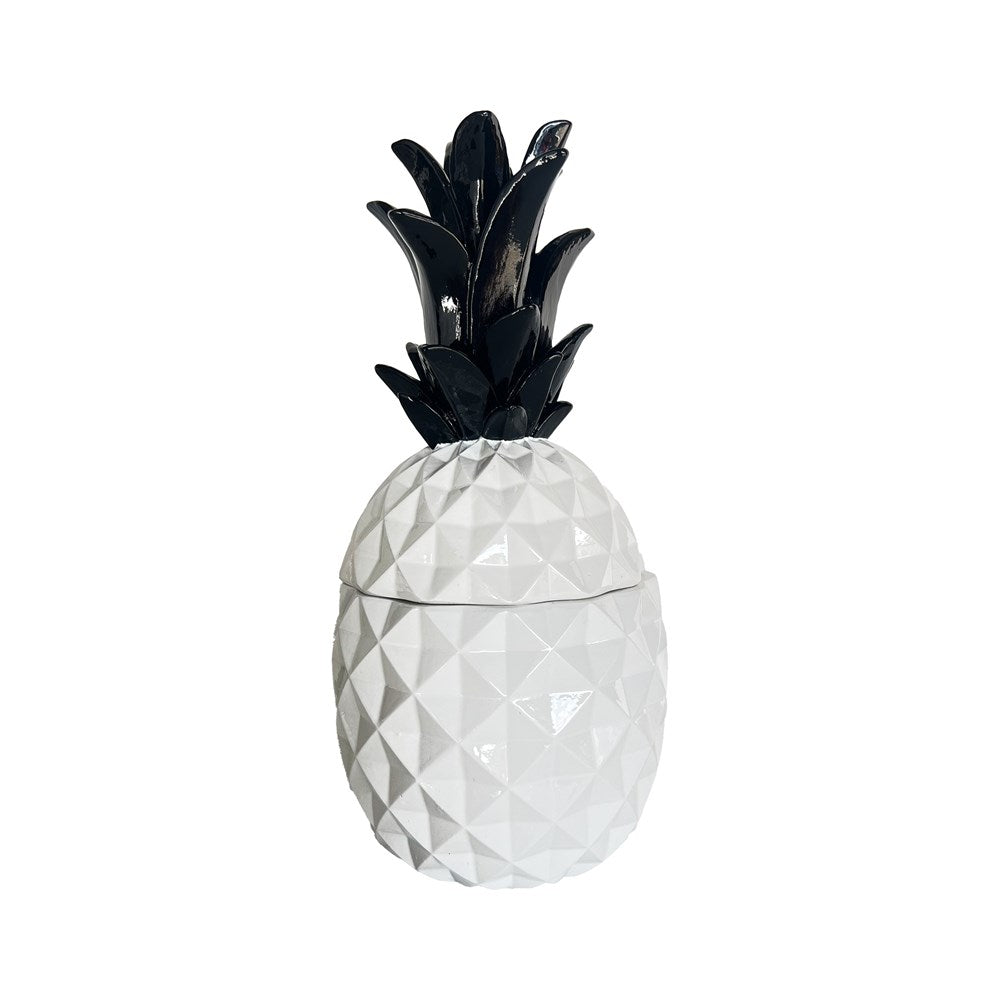 CONTEMPORARY PINEAPPLE DECORATIVE STORAGE BOX 10.5X10.5X22CM