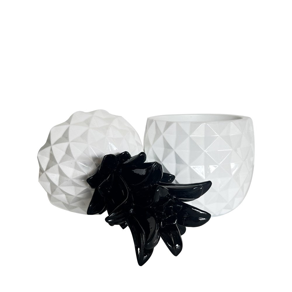 CONTEMPORARY PINEAPPLE DECORATIVE STORAGE BOX 10.5X10.5X22CM