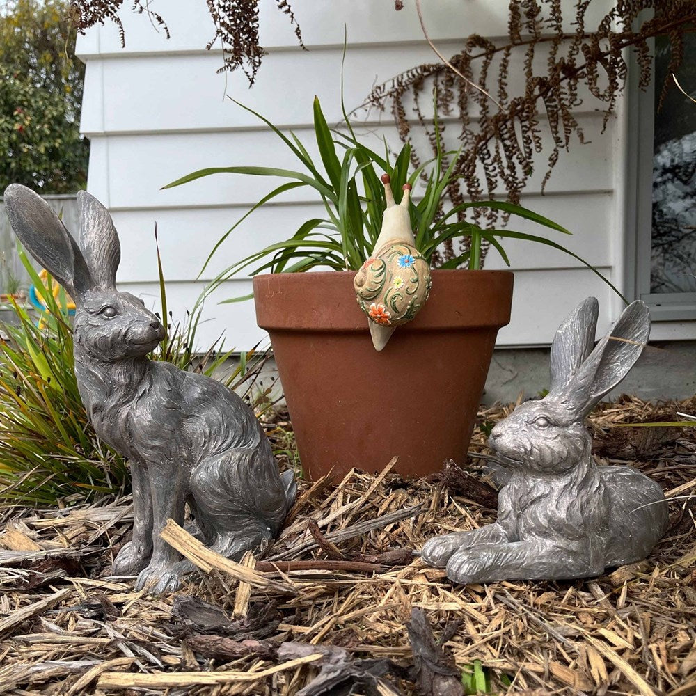 TRUFFLE COUNTRY HARE JUNIOR - STANDING GREY 16.2X12.5X30.3CM