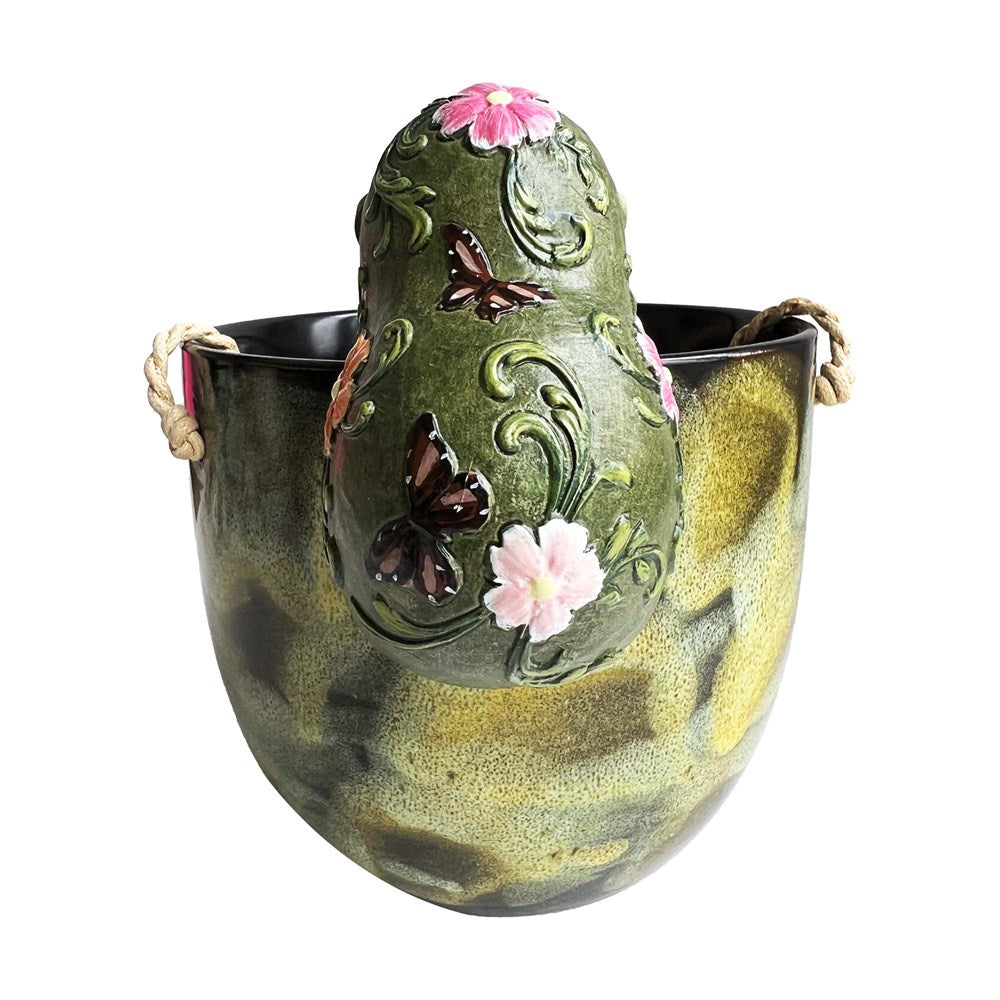 FLOWER POWER HEDGEHOG HANGING RIM MULTI 6.6X5.8X9.5CM