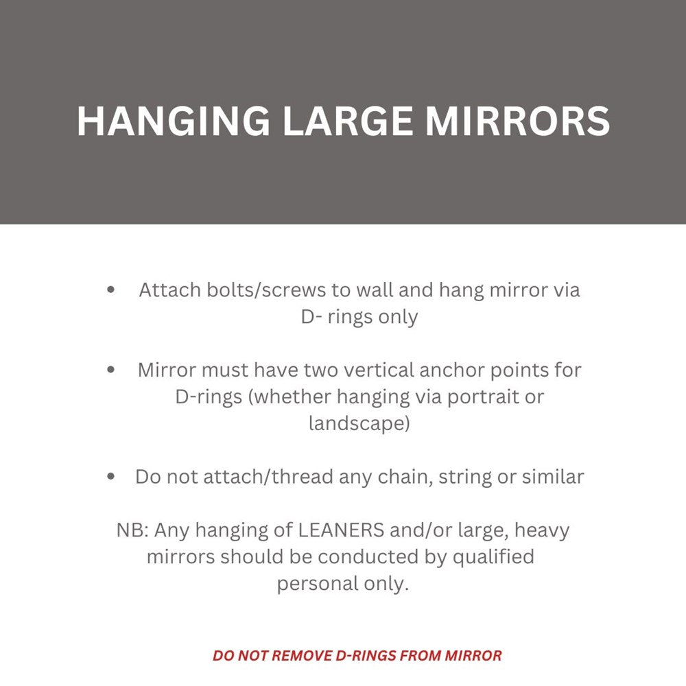 NERO WOODEN MIRROR 160X60CM