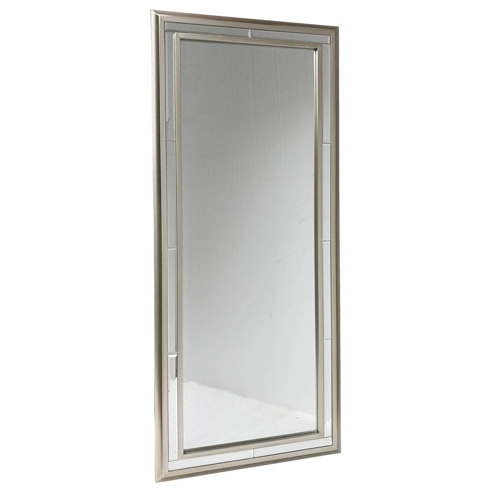 BEVELED CENTER MIRRORED DRESS MIRROR 147X61CM