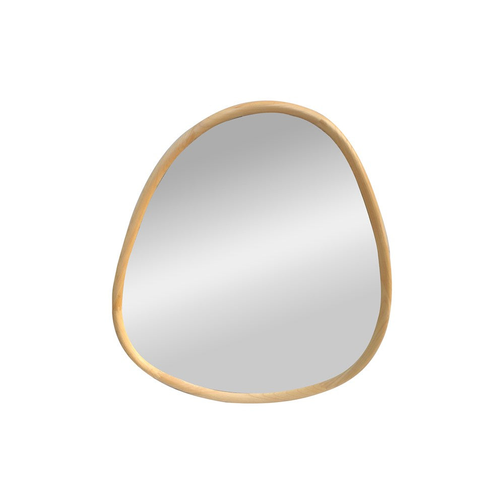 CONTOUR MIRROR NATURAL WOOD 83X85X3CM