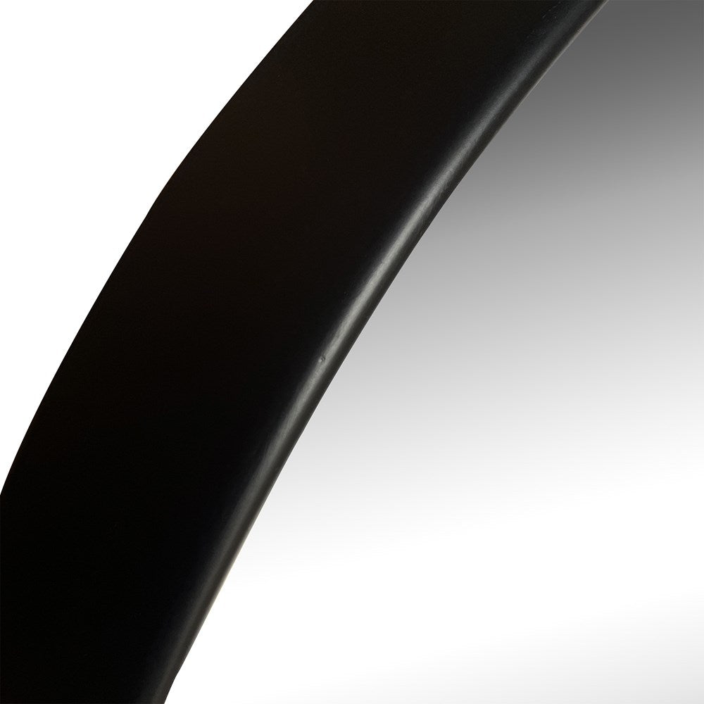 AURA BEVELED WALL MIRROR MATT BLACK 95X95X9CM