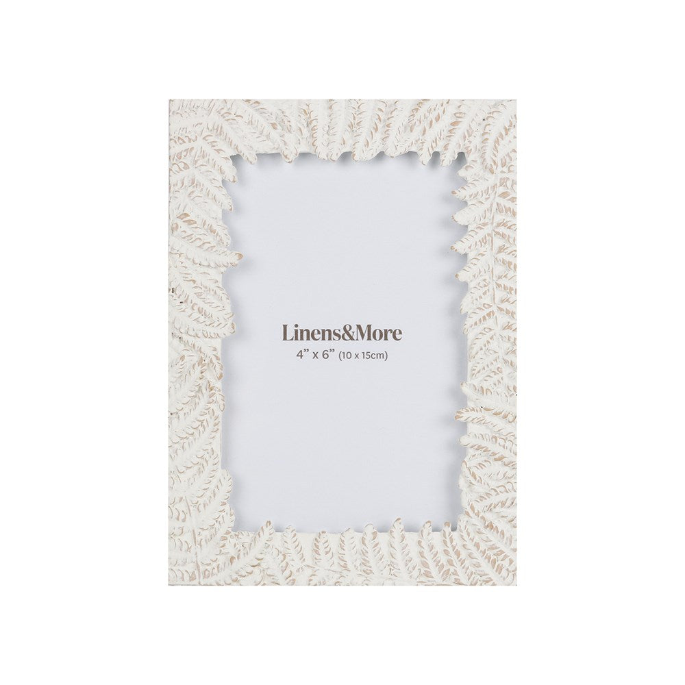 FERN LEAF PHOTO FRAME 4X6"