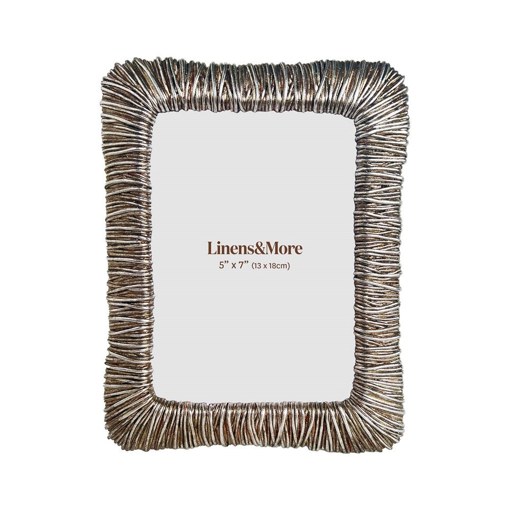 SILVER WIRE PHOTO FRAME 5X7"