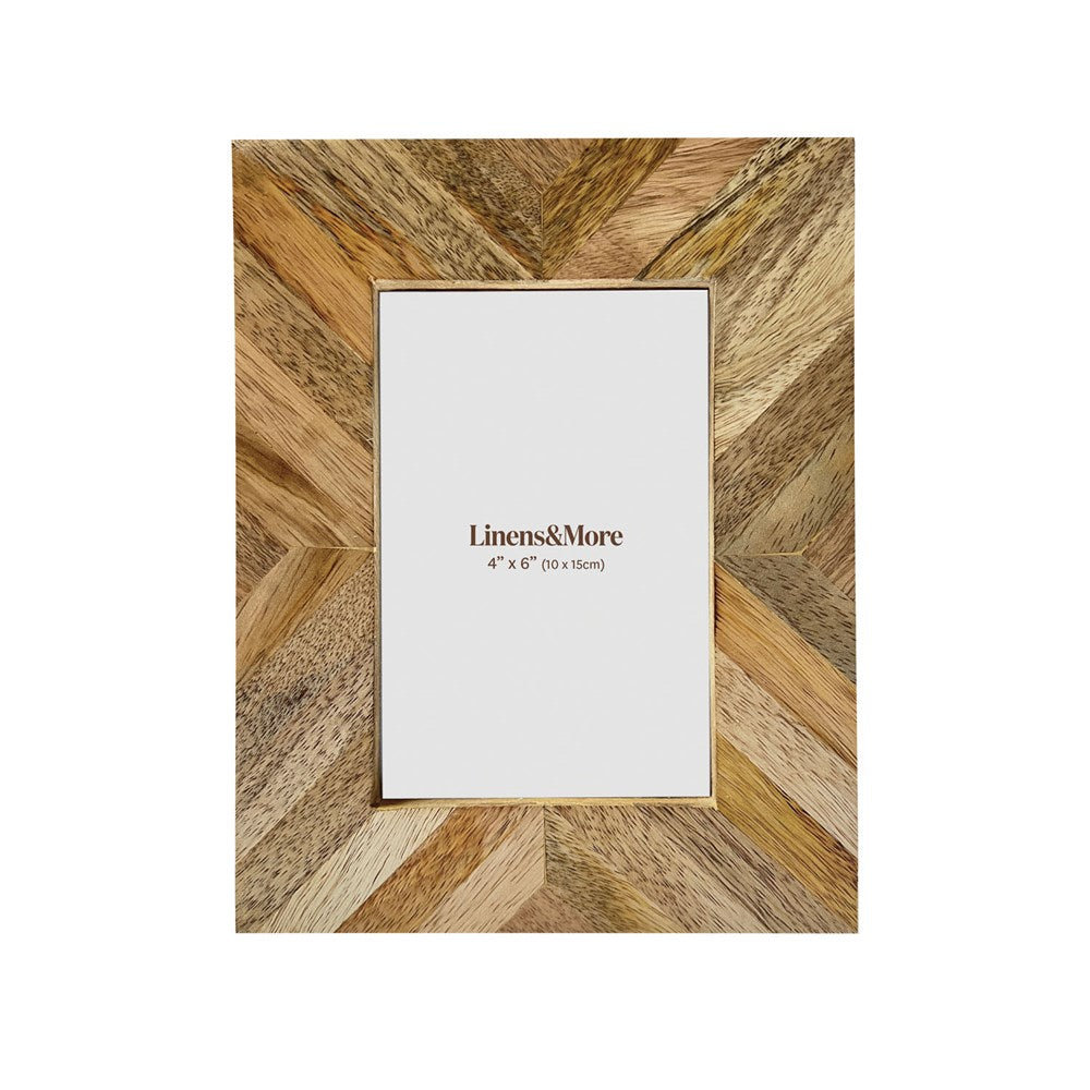 SUNBURST MANGO WOOD FRAME 4X6"