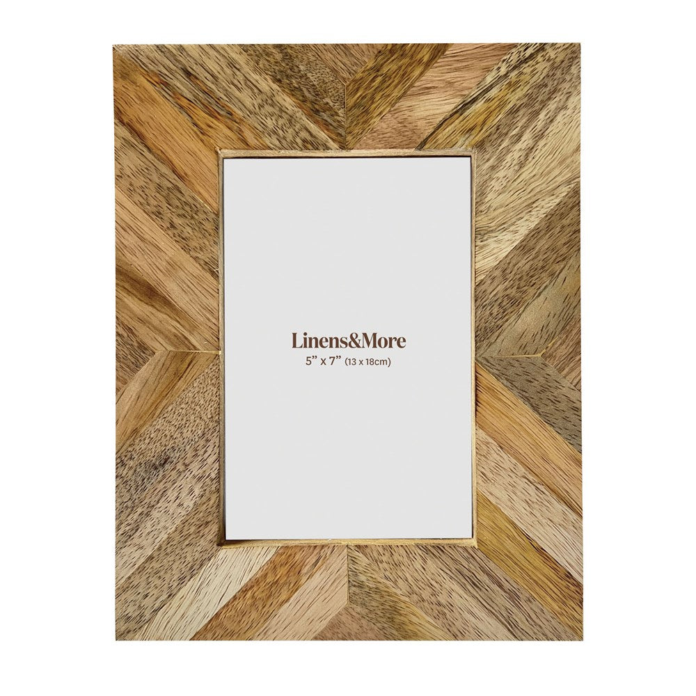 SUNBURST MANGO WOOD FRAME 5X7"