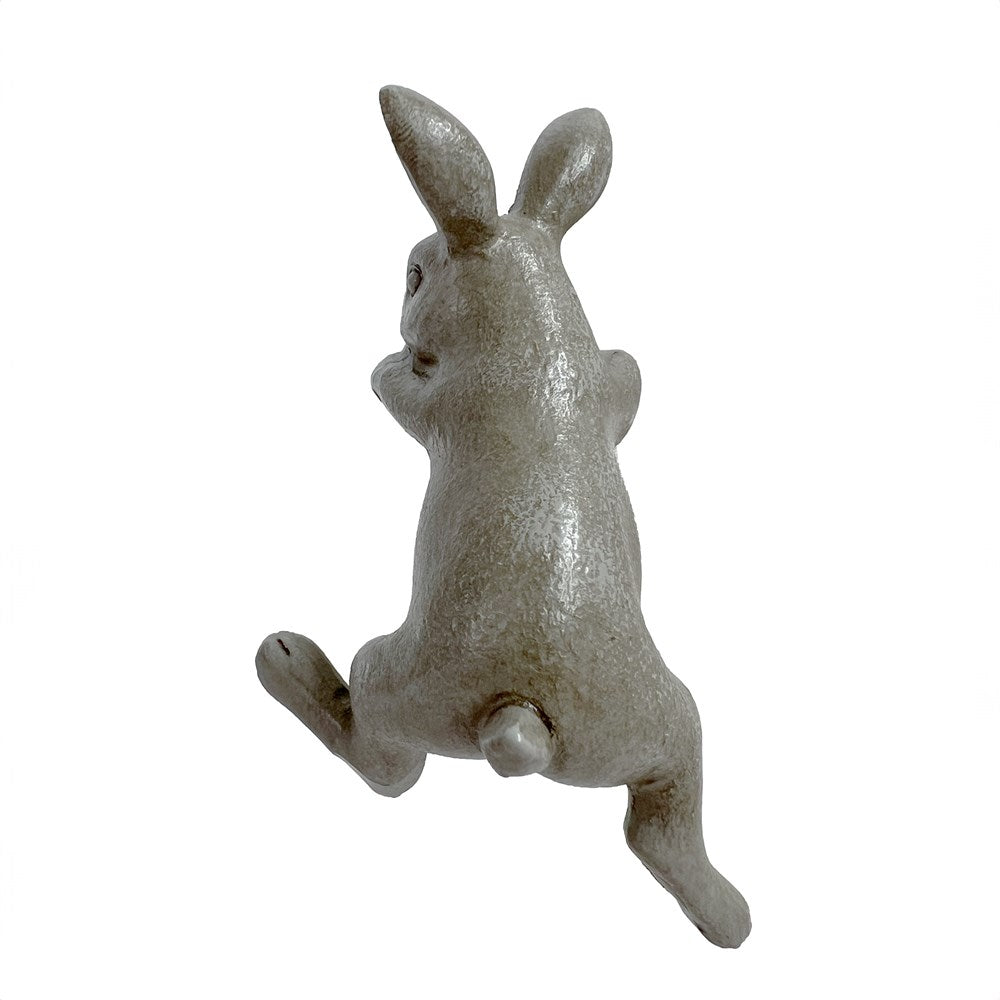 Decorative rabbit figurine on a white background