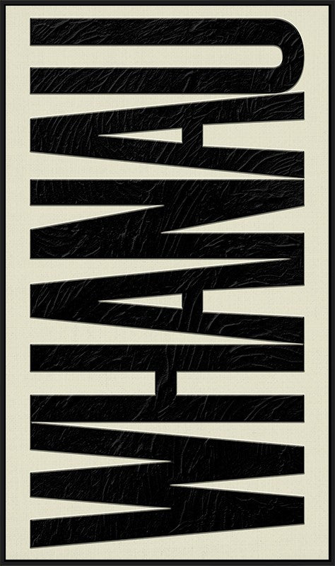 Black text WHANAU on a beige background