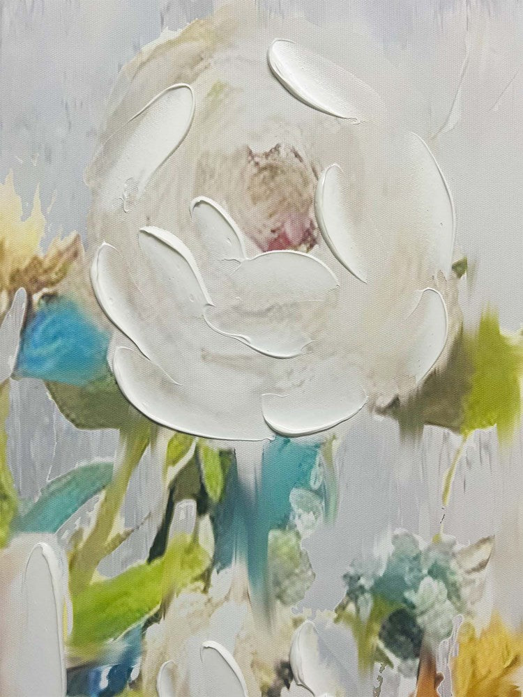  floral design on a textured background