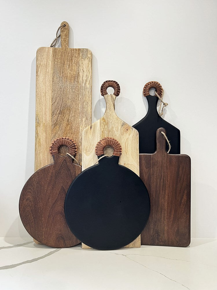 ARTISAN PLATTER SERVING BOARD  72x26x1CM BLACK