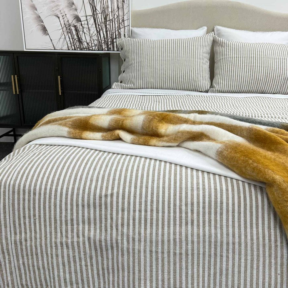 BRAYDEN DUVET COVER NATURAL - QUEEN