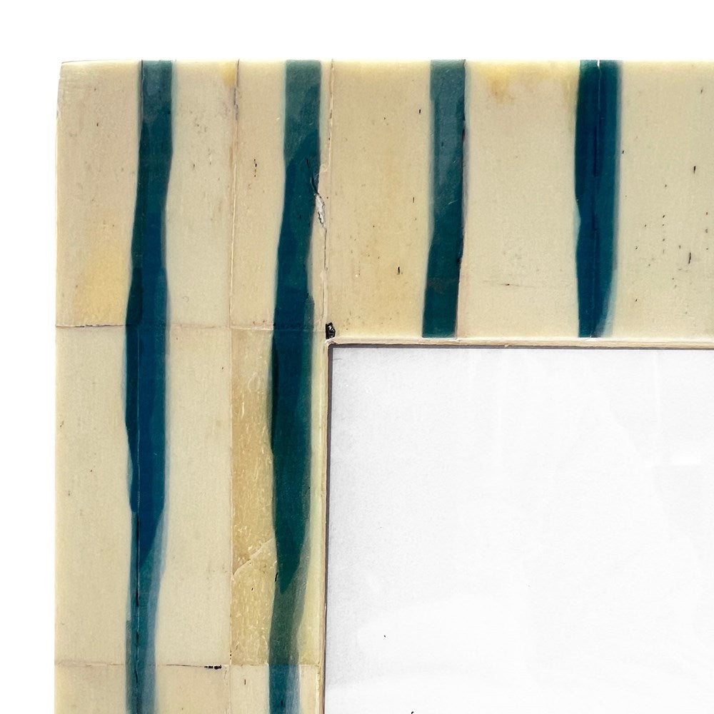COASTAL BLUE STRIPED FRAME 5x7"
