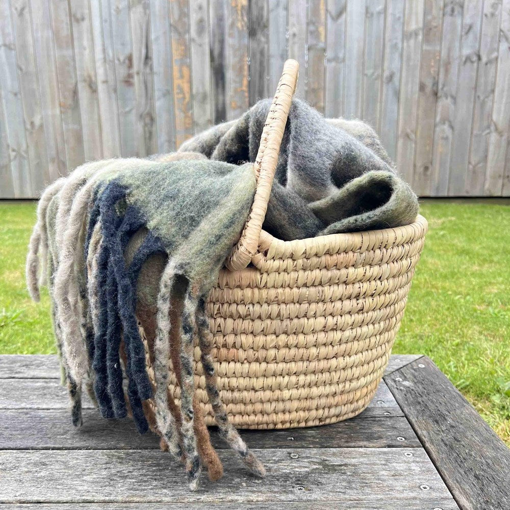 KANS GRASS OVAL SHOPPING BASKET NATURAL