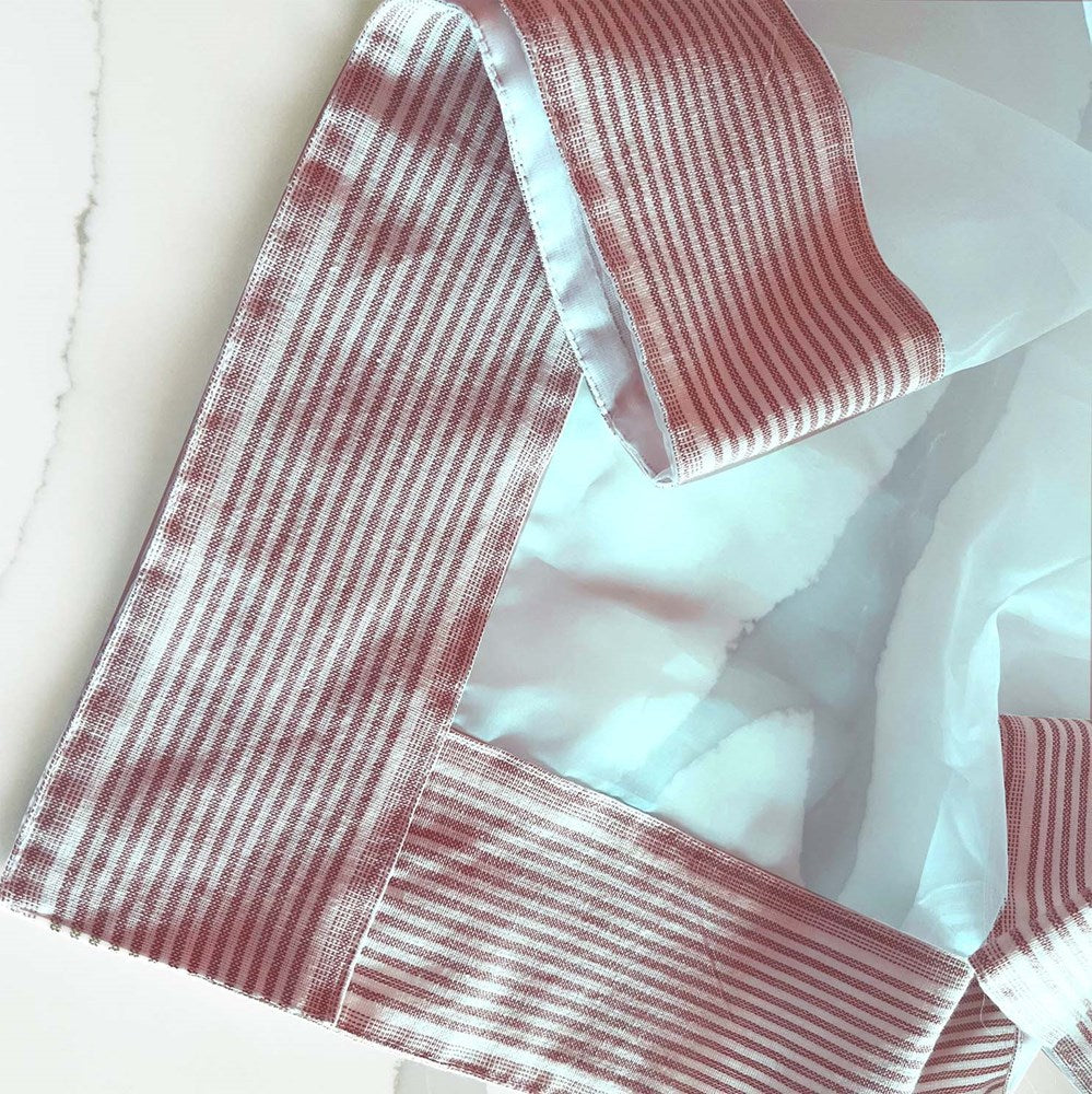 FOOD COVER WHITE/RED REC